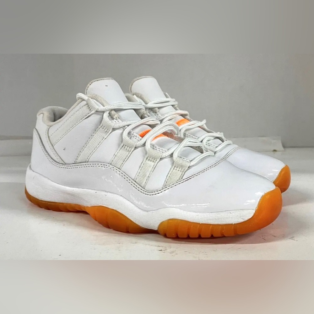 Nike Air Jordan 11 Retro Low GG "Citrus" White/White-Citrus 580521-139 Size 8.5Y